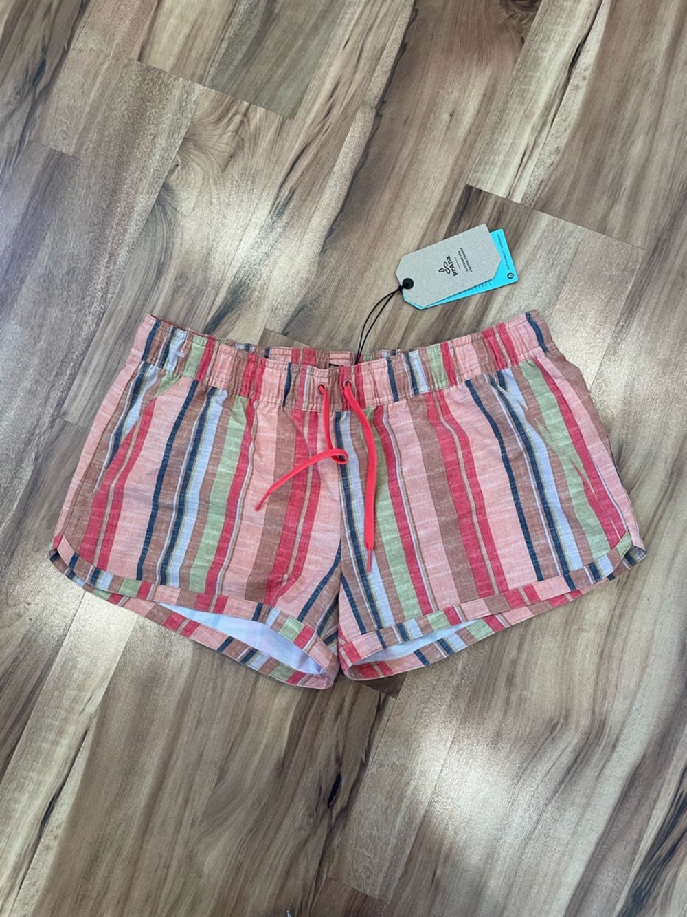NWT Prana Mariya Short Soleil Stripe Workout Hiking Outdoors Quick Dry UPH